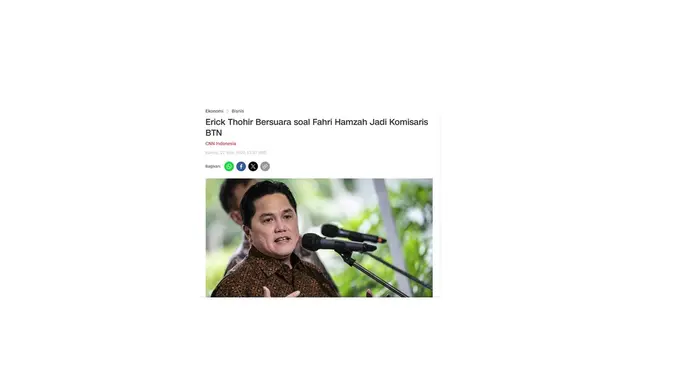 <p>Cek fakta artikel Erick Thohir minta rakyat sumbang uang emas</p>