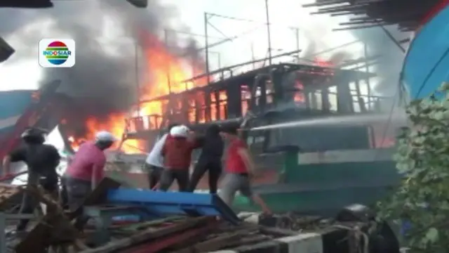 4 Kapal Nelayan di Pati Ludes Terbakar