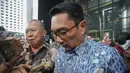 Ia juga menyebut bahwa pemeriksaan hari ini akan memberikan penjelasan mengenai kasus yang tengah berjalan tersebut. Tampak dalam foto, mantan Gubernur Jawa Barat Ridwan Kamil saat meninggalkan Gedung Merah Putih Komisi Pemberantasan Korupsi (KPK), Jakarta, Selasa (2/12/2025). (merdeka.com/Arie Basuki)