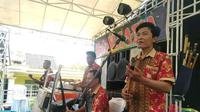 Hiburan Organ Tunggal yang sering dipakai saat pesta pernikahan di Sumsel (Liputan6.com / Nefri Inge)