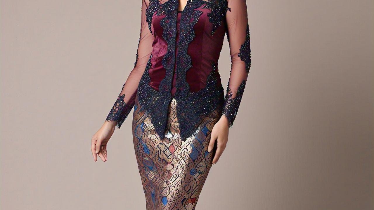 Kebaya Mermaid dengan Aksen Payet