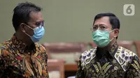 Menteri Kesehatan Terawan Agus Putranto saat rapat kerja dengan Komisi IX DPR di Kompleks Parlemen, Jakarta, Kamis (27/8/2020). Raker tersebut di antaranya membahas perkembangan tentang uji vaksin untuk COVID-19. (Liputan6.com/Johan Tallo)