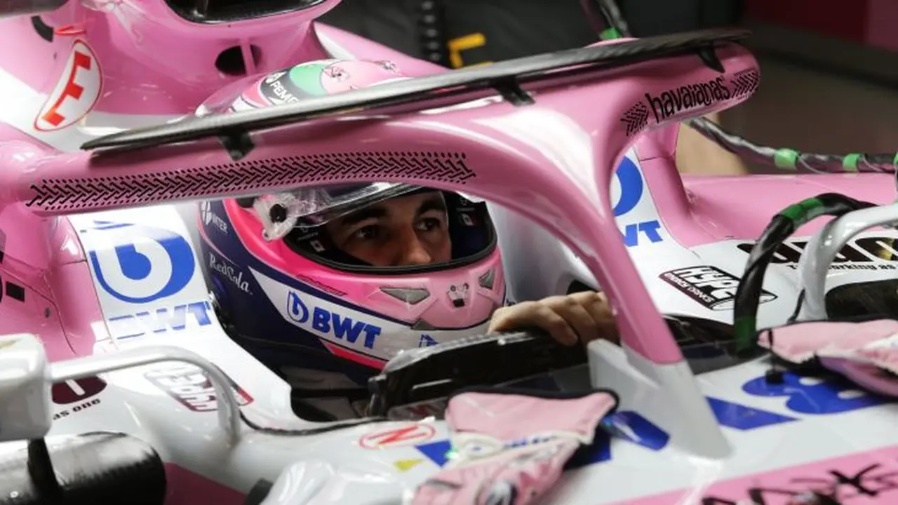 Halo pada mobil Force India menyerupai tali sandal jepit
