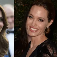 Kate Middleton dan Anagelina Jolie kabarnya berteman dekat. (AFP/Eddie Mulholland/Robyn Beck)