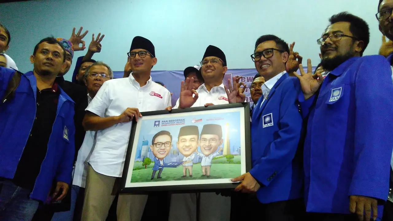 Anies - Sandiaga mendapat dukungan PAN