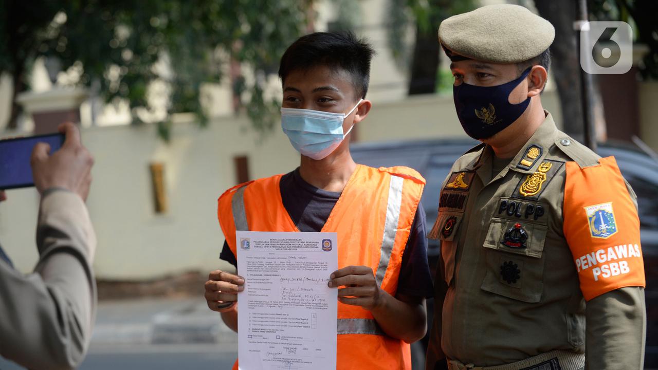 Sanksi Bagi Pelanggar Aturan Penggunaan Masker Saat PSBB