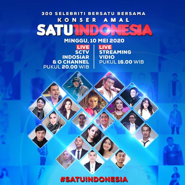 Live Streaming Sctv Konser Amal Satu Indonesia Bersama 300 Artis Tayang Minggu 10 Mei 2020 Malam Showbiz Liputan6 Com