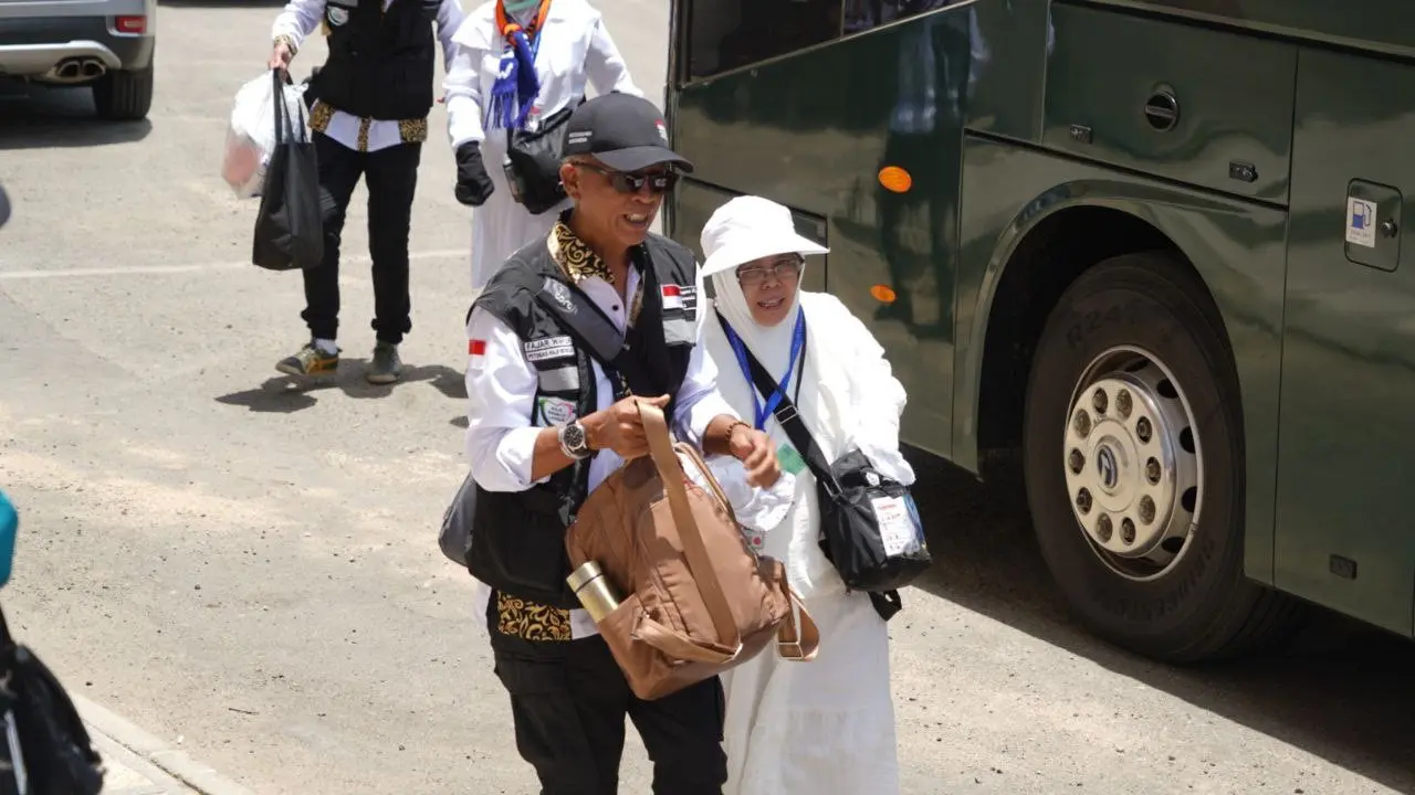Jemaah haji Indonesia di Makkah.