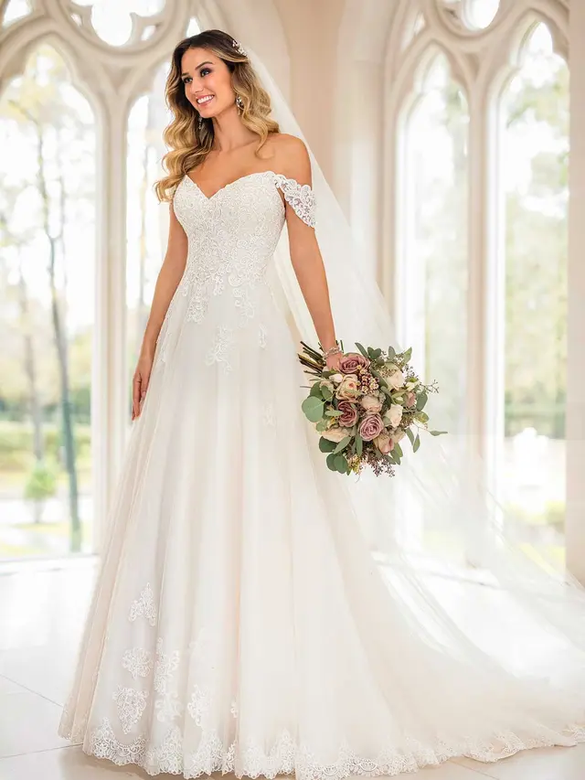 A Line Wedding dresses/Pinterest