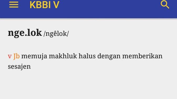 nge.lok menjadi satu dari 51 kosakata bahasa daerah Jambi yang terserap kedalam KBBI edisi kelima. (Liputan6.com/Gresi Plasmanto)