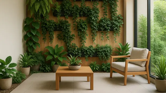 Model Teras Menyatu dengan Taman Indoor Minimalis 2025 /Ilustrasi gambar oleh AI