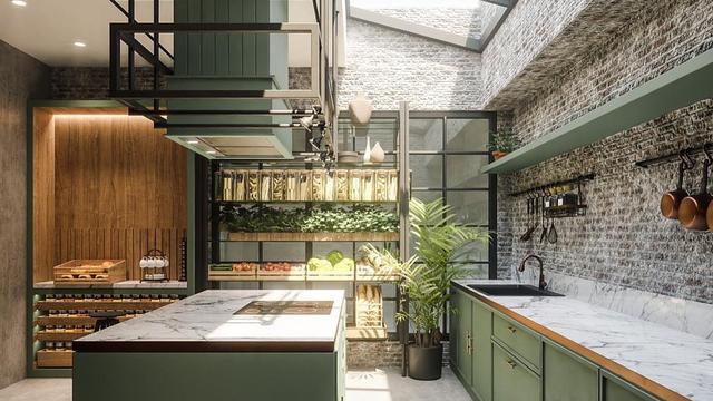 Potret Penampakan Dapur Baru Chef Arnold, Bernuansa Hijau dan Elegan. (Sumber: Instagram/arnoldpo)