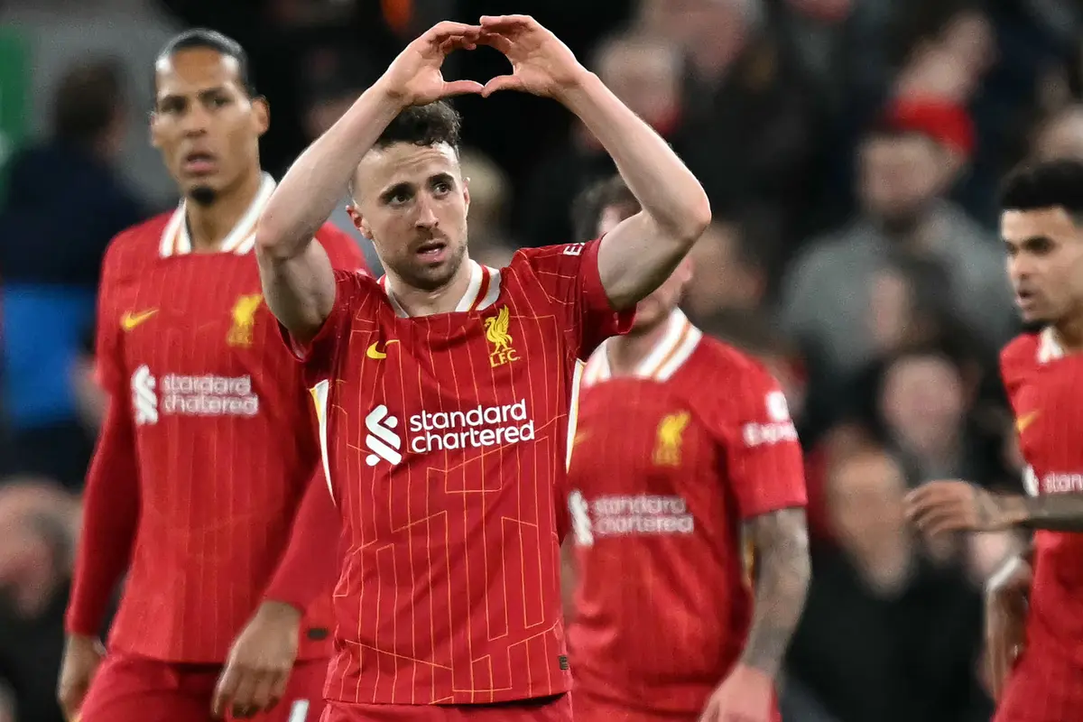 Foto: Gol Diogo Jota Bawa Liverpool Menangi Derby Merseyside, The Reds Semakin Dekat dengan Gelar Juara Liga Inggris