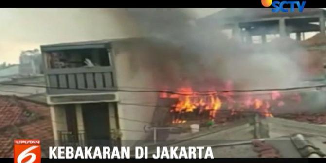 4 Rumah Warga di Pondok Pinang Jaksel Ludes Dilalap Api