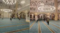 Anak-anak di Turki diizinkan bebas main sepak bola di dalam masjid ini usai salat tarawih. (Sumber: Facebook/Mohamed Kamal)