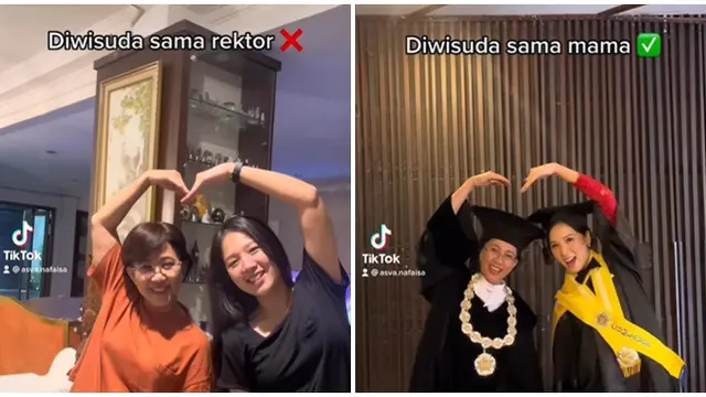 Viral Mahasiswa Ini Diwisuda Oleh Ibunya Sendiri, Kebahagiaan Jadi Berlipat