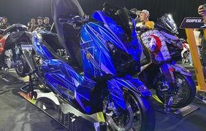 Yamaha XMax penyabet gelar The King of Maxi dalam kontes modifikasi CustoMAXI 2025. (Liputan6.com / Septian Pamungkas)
