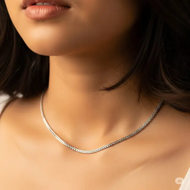 Model Kalung Emas yang Tidak Mudah Putus Rantai Wheat Lapis Palladium. Foto: Gemini