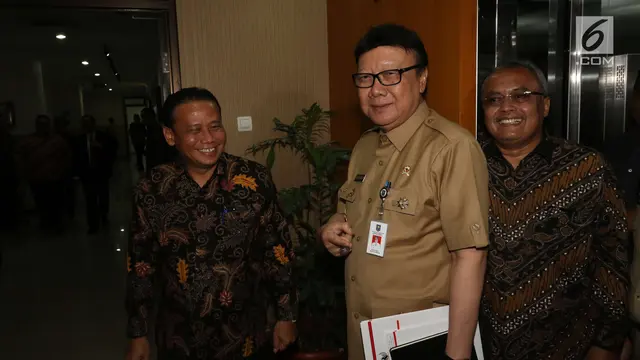 Cek Kesiapan Pilkada Serentak 2018, Mendagri Sambangi Kantor Bawaslu