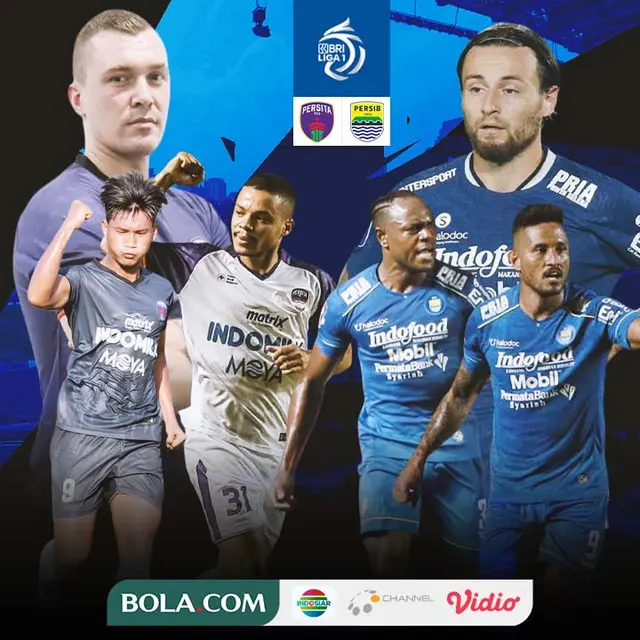 BRI Liga 1 - Duel Antarlini - Persita Tangerang Vs Persib Bandung