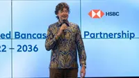 Country Manager & President Director Allianz Life Indonesia David Nolan memberi sambutan pada acara perjanjian Kerja Sama antara Allianz dan HSBC untuk menyediakan perlindungan asuransi yang sesuai dengan kebutuhan nasabah di Indonesia, Jakarta (06/09/2022) (Liputan6.com/HO)