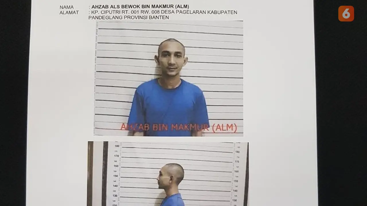 Napi Ahzab Yang Kabur Dari Lapas Klas IIA Serang. (Selasa, 10/01/2023). (Yandhi Deslatama/Liputan6.com).