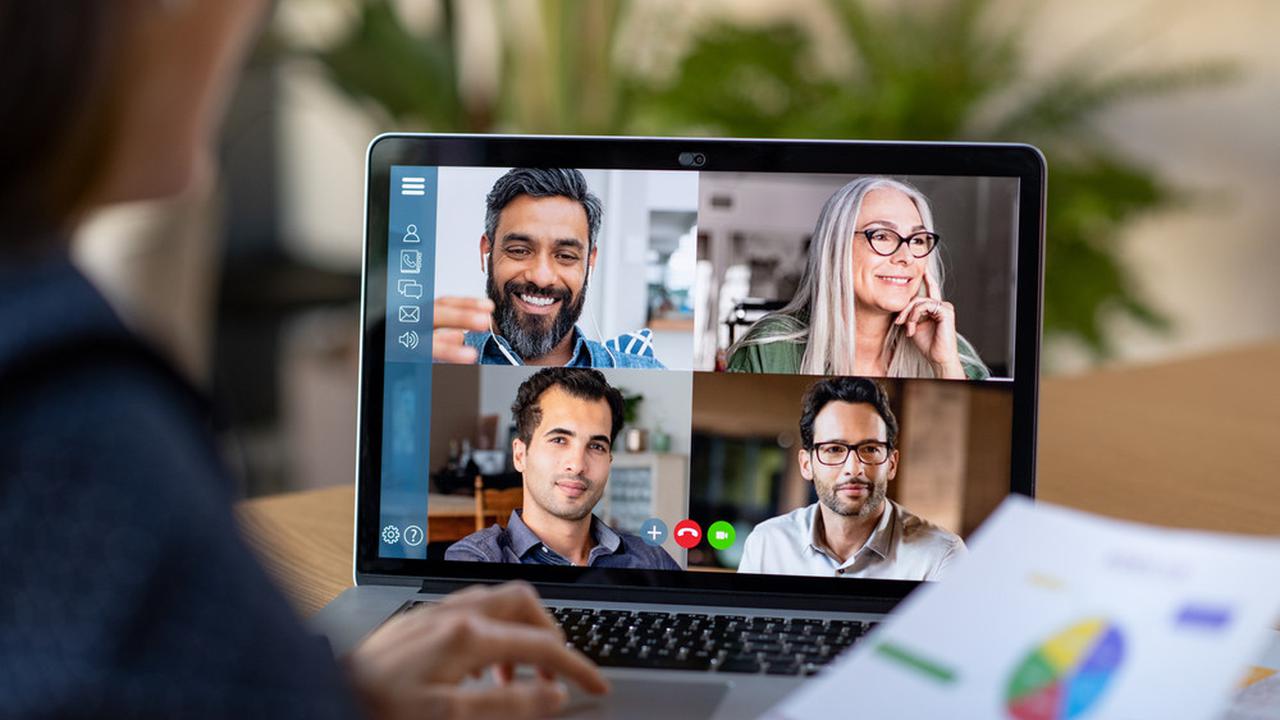 Ilustrasi video conference