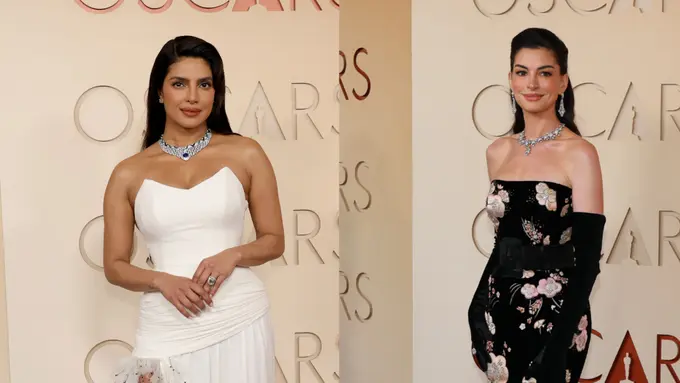 Pancarkan Kilau di Oscar 2026, Anne Hathaway dan Priyanka Chopra Tampil Mewah dengan Sentuhan Baru High Jewelry Bvlgari