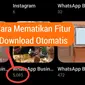 Cara Membersihkan Penyimpanan dan Galeri dengan Mematikan Fitur Download Otomatis WhatsApp. (Liputan6.com/M. Labib Fairuz Ibad)