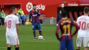 Lionel Messi tampil menjanjikan saat Barcelona bersua Sevilla. Messi mencetak satu gol dan satu assist, sekaligus membawa Barca menang 2-0. (Foto: AFP/Cristina Quicler)