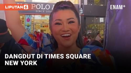 VIDEO: Fitri Carlina Menyanyi Dangdut di Times Square, New York
