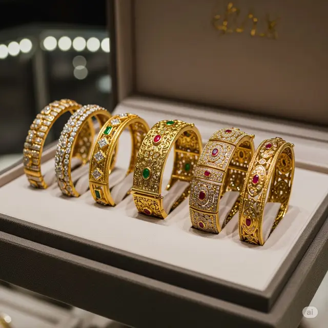 Model Gelang Emas Mewah yang Awet