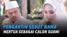 Momen haru saat akad berikut seketika pecah dengan tawa karena tingkah pengantin.