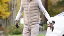 Penyerang timnas Prancis, Ousmane Dembele saat tiba di Clairefontaine-en-Yvelines pada 11 November 2024. (FRANCK FIFE/AFP)