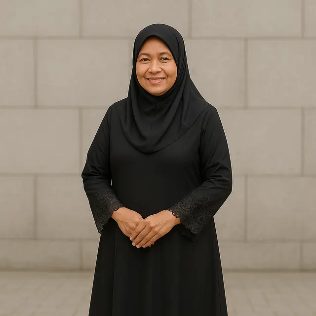 Model Gamis Hitam untuk Usia 40an/Meta AI