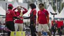 Pemanah putri Indonesia, Choirunisa Diananda, saat berlaga pada nomor recurve women individual Asian Games di Lapangan Panahan, Senayan, Jakarta, Selasa (28/8/2018). Choirunisa Diananda mendapat medali perak. (Bola.com/Vitalis Yogi Trisna)