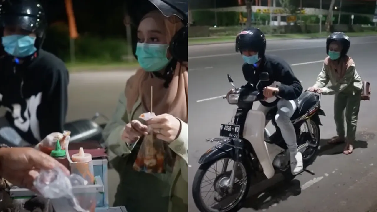 Potret Lesty Kejora dan Rizky Billar Kencan Naik Motor