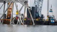 Update Jembatan Francis Scott Key yang Runtuh Dipotong, Pengiriman ke Luar dan Masuk Baltimore Distop