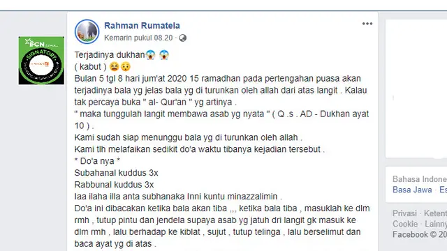 Viral Dukhan dan Suara Dentuman di Pertengahan Ramadhan, Ini 4 Faktanya