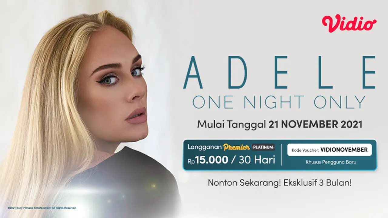 Konser Adele One Night Only Tayang di Vidio