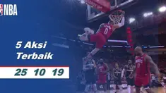 Berita video kumpulan aksi terbaik yang terjadi pada 25 Oktober 2019 di NBA 2019-2020.