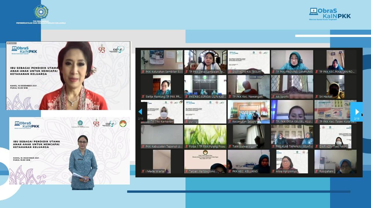 Webinar Obrolan Santai Kader Inspiratif (Obras Kain PKK)