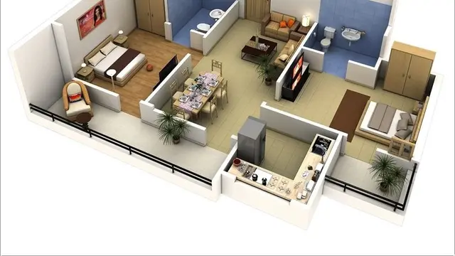 12 Desain Rumah Minimalis dengan 2 Kamar yang Paling Nyaman dan Cantik