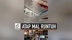 Hujan badai yang terus mengguyur kota Bangkok membuat salah satu mal mengalami kerusakan. Air mengalir dari langit-langit hingga membuat atap mal runtuh. Beruntung, tak ada korban jiwa akibat peristiwa ini.