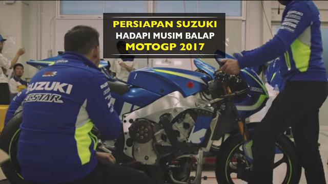 Mengintip persiapan tim Suzuki Ecstar jelang musim balap MotoGP 2017 di markas besarnya.