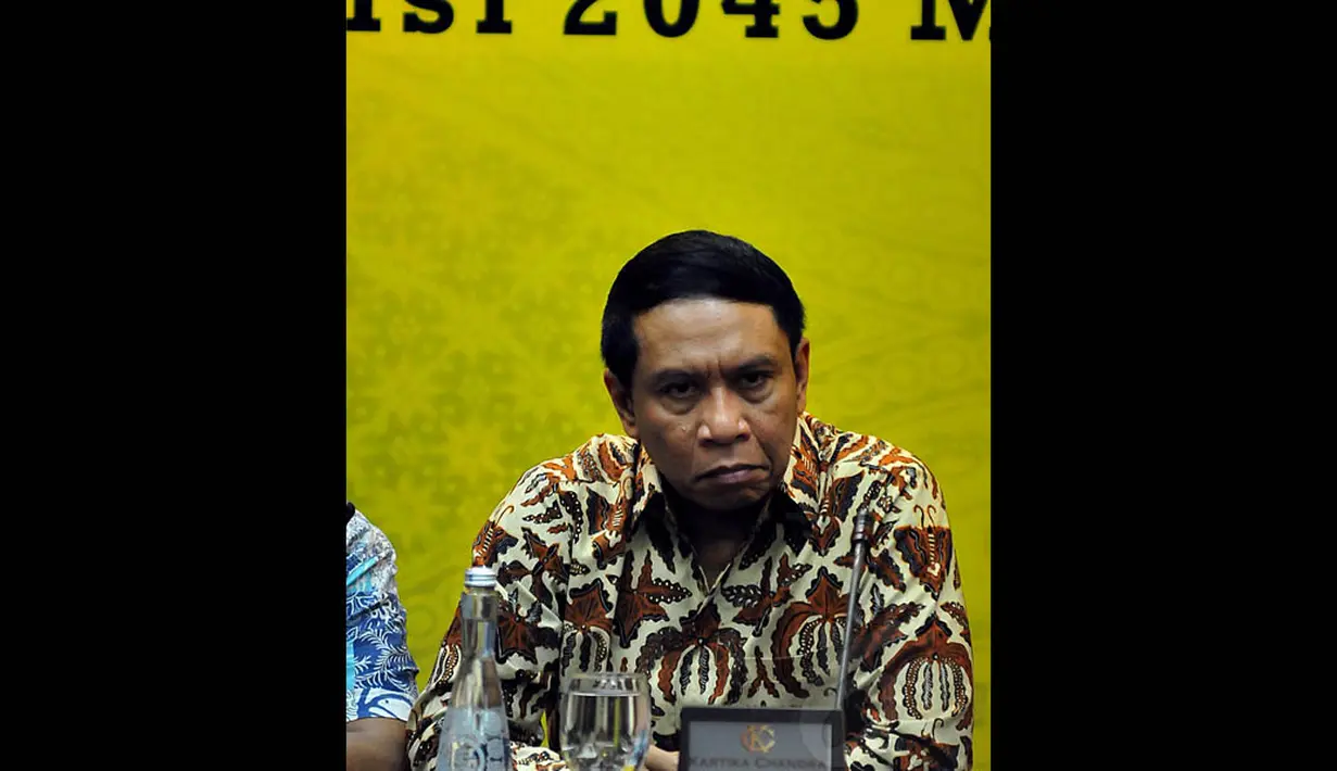 Politisi Partai Golkar Zainudin Amali saat acara silaturahmi 50 tahun Partai Golkar dan menyongsong Munas IX di Jakarta, Kamis (30/10/2014). (Liputan6.com/Johan Tallo) 