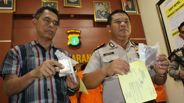 Penangkapan bandar tembakau gorila (Liputan6.com/ Fernando Purba)