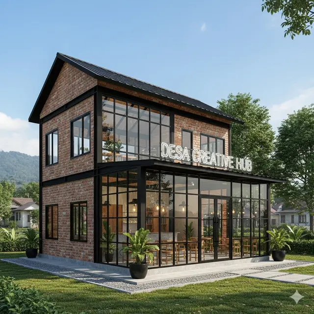 Model Rumah Sederhana di Desa Lengkap dengan Ruko untuk Jualan 2025