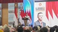 Deklarasi mantan Sespri Prabowo Subianto, Ridwan Dhani Wirianata, sebagai calon wali kota Bandung di Pilkada Kota Bandung 2024, Jumat (19/7/2024). (Merdeka.com/Muhammad Genantan Saputra)