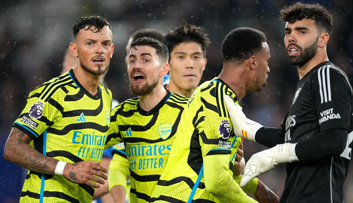 Bermain di kandang Brighton, The Gunners tampil meyakinkan dan menang 3-0. (AP Photo/Dave Shopland)